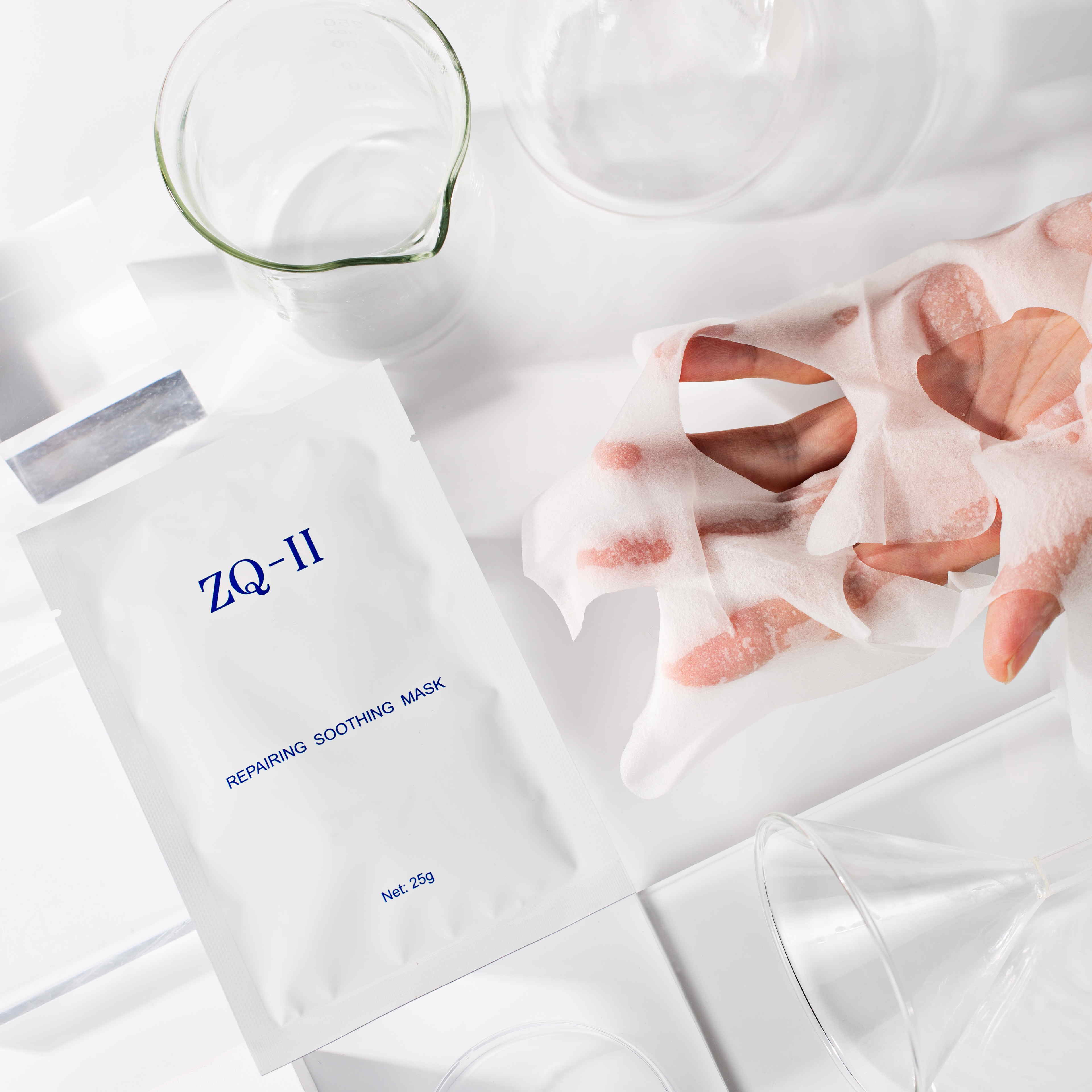 O que uma máscara facial de reparo faz?