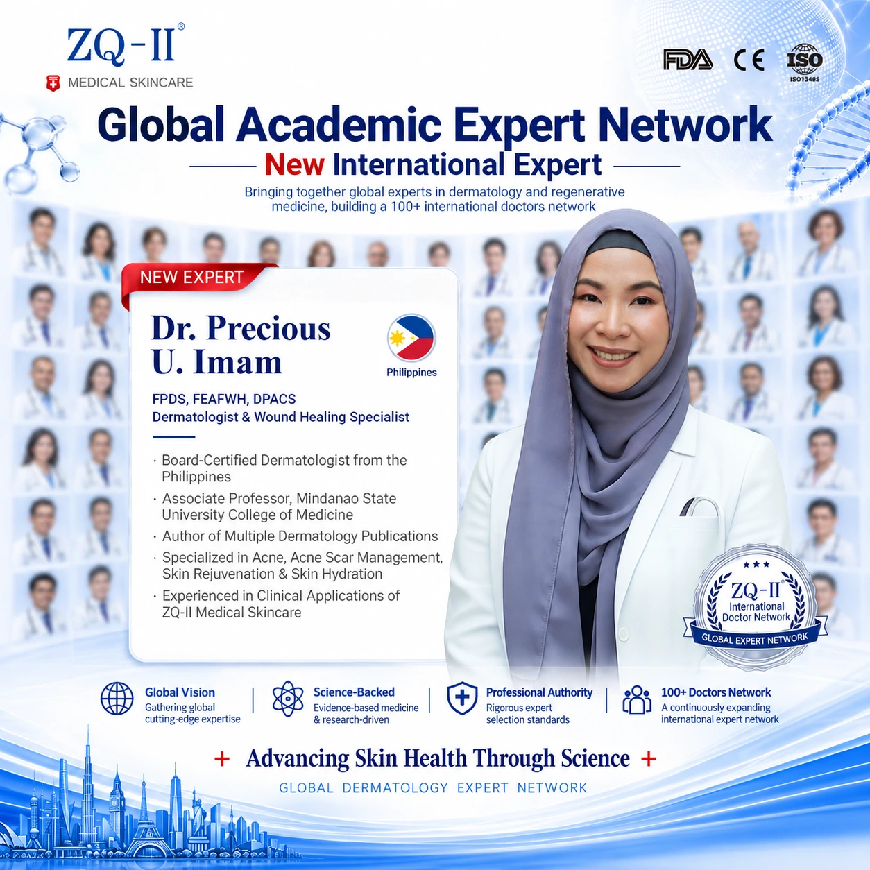 ZQ-II dá as boas-vindas oficialmente ao Dr. Precious U. Imam à Rede Global de Especialistas Acadêmicos ZQ-II