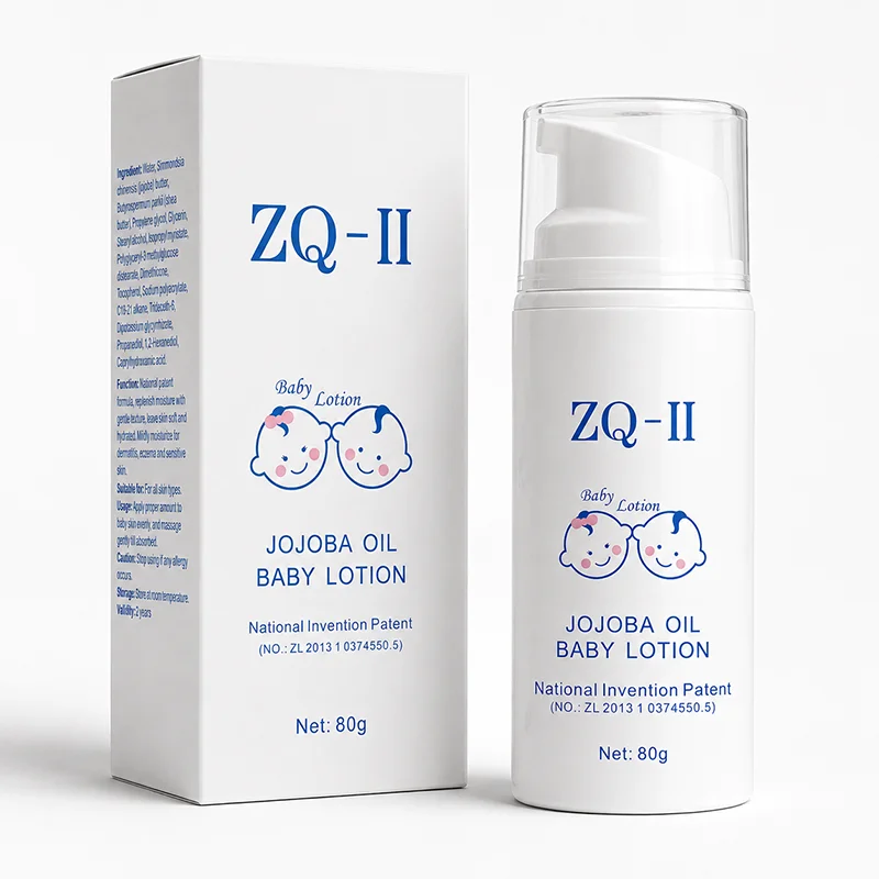 Loção para bebês com óleo de jojoba